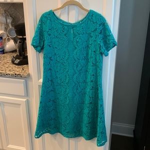 Beautiful Julian Taylor spring summer lace dress size 12